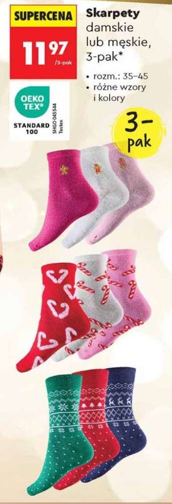Skarpety damskie lub męskie 3 pak