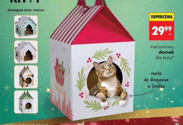 Kartonowy domek dla kota