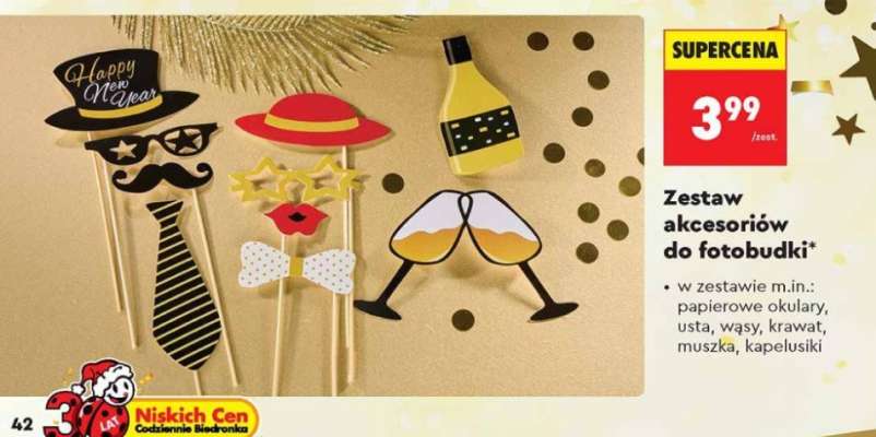 Zestaw akcesoriów do fotobudki