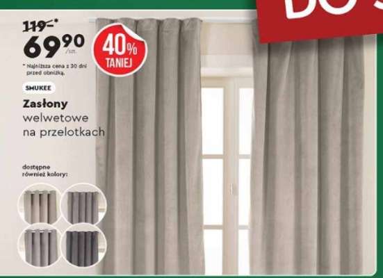 Zasłony welwetowe na przelotkach