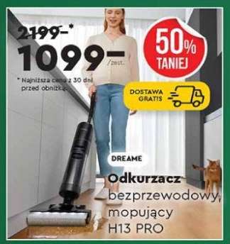 Odkurzacz bezprzewodowy, mopujący H13 PRO