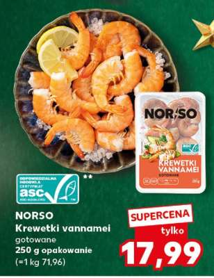 NORSO Krewetki vannamei gotowane