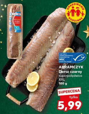 ABRAMCZYK Dorsz czarny Superpolędwica XXL