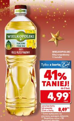 WIELKOPOLSKI Olej rzepakowy 1 l butelka