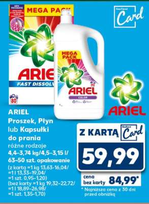 ARIEL Proszek, Płyn lub Kapsułki do prania