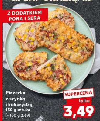 Pizzerka z szynką i kukurydzą