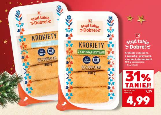 Krokiety z kapustą i grzybami