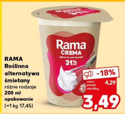 RAMA Roślinna alternatywa śmietany