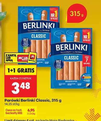 Parówki Berlinki Classic, 315 g