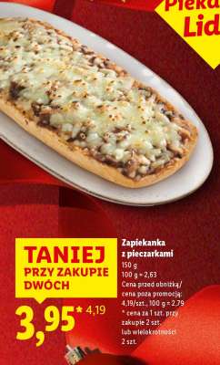 Zapiekanka z pieczarkami