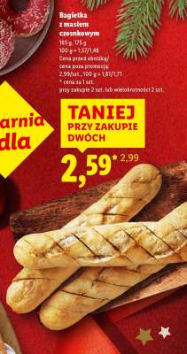 Bagietka z masłem czosnkowym