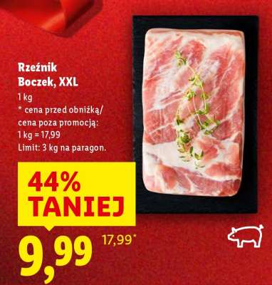 RZEŹNIK Boczek, XXL