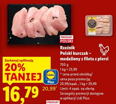 Rzeźnik Polski kurczak – medaliony z fileta z piersi