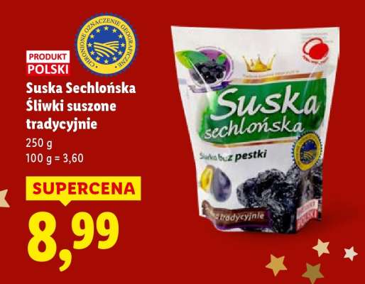 Suska sechlońska − śliwki suszone tradycyjnie