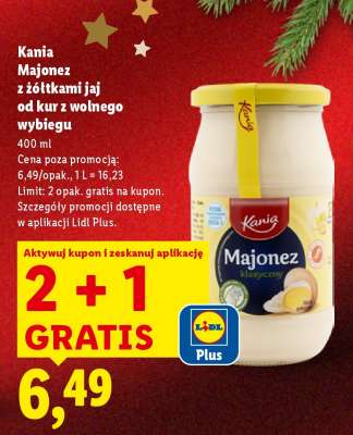 KANIA Majonez z żółtkami jaj od kur z wolnego wybiegu