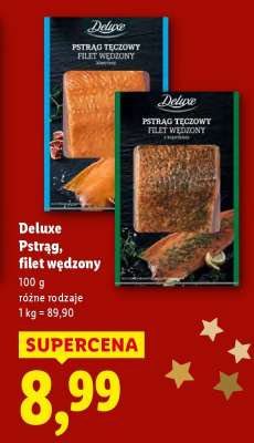 Deluxe Pstrąg, filet wędzony