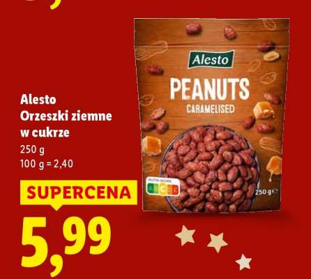 Alesto Orzeszki ziemne w cukrze