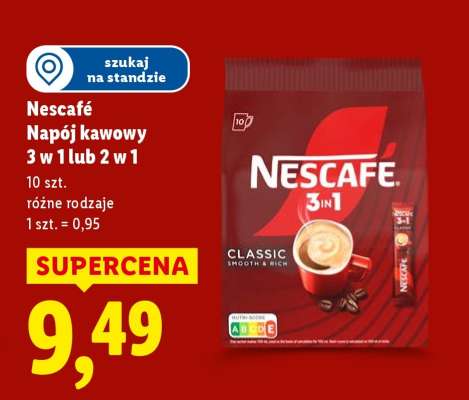 NESCAFÉ Napój kawowy 3 w 1 lub 2 w 1**
