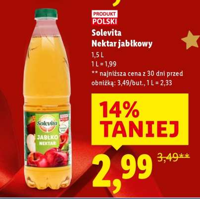 SOLEVITA Nektar jabłkowy