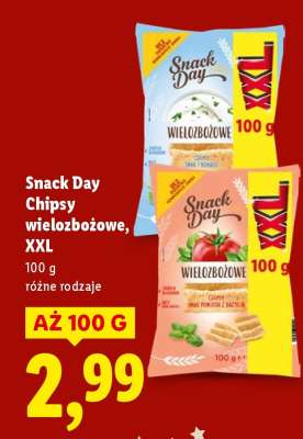 SNACK DAY Chipsy wielozbożowe, XXL