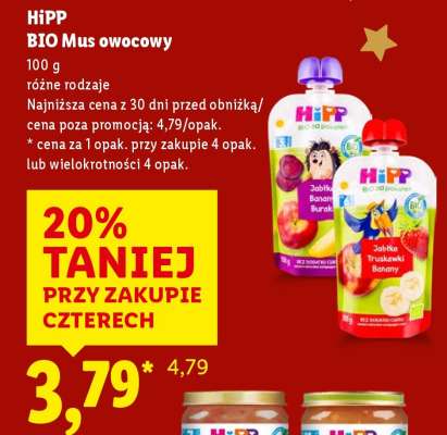 HIPP BIO mus owocowy