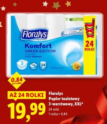 FLORALYS Papier toaletowy 3-warstwowy, XXL