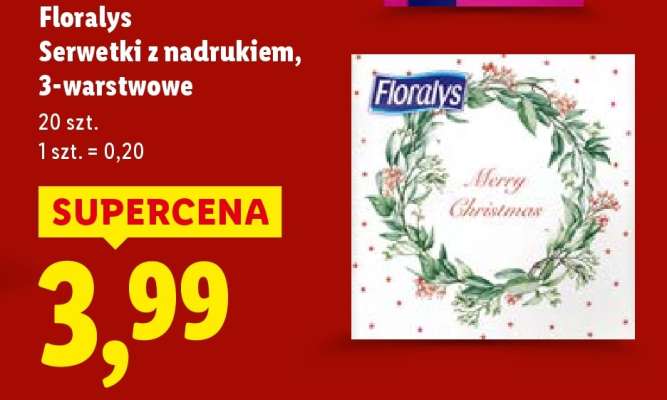 Florays Serwetki z nadrukiem, 3-warstwowe