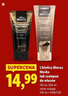 L'biotica Biovax Maska lub szampon do włosów