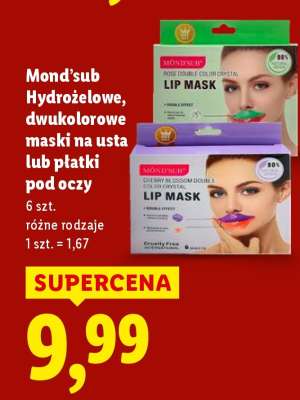 Mond'sub Hydrożelowe maski na usta lub płatki pod oczy