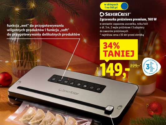SilverCrest Zgrzewarka próżniowa premium, 160 W