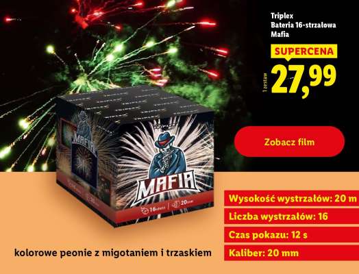 Triplex Bateria 16-strzałowa Mafia