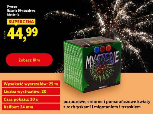 Pyroco Bateria 20-strzałowa Mysterie