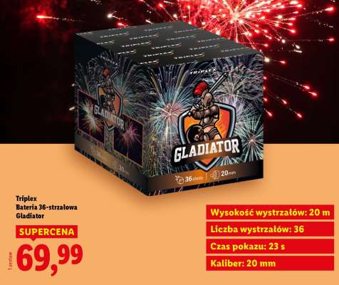Triplex Bateria 36-strzałowa Gladiator