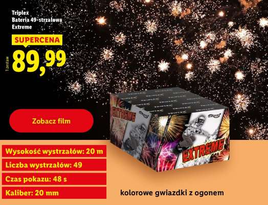 Triplex Bateria 49-strzałowa Extreme