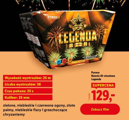 Pyroco Bateria 36-strzałowa Legenda