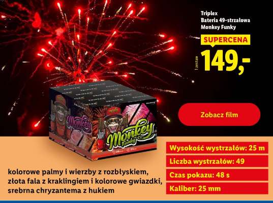 Triplex Bateria 49-strzałowa Monkey Funky
