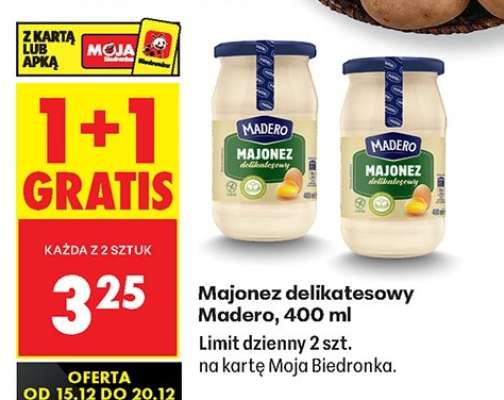 MAJONEZ DELIKATESOWY MADERO, 400 ML