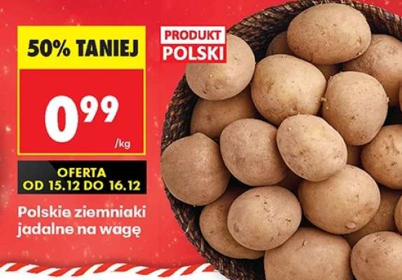 Polskie ziemniaki jadalne na wage