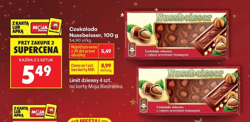 CZEKOLADA NUSSBEISSER 100 G