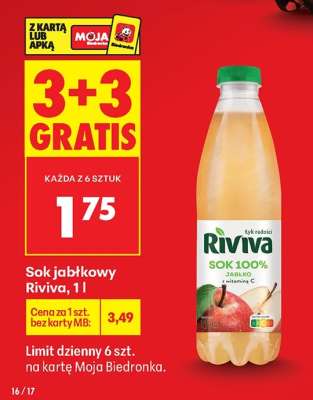 Sok jabłkowy Riviva, 1l