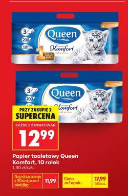 Papier toaletowy Queen Komfort 10 rolek