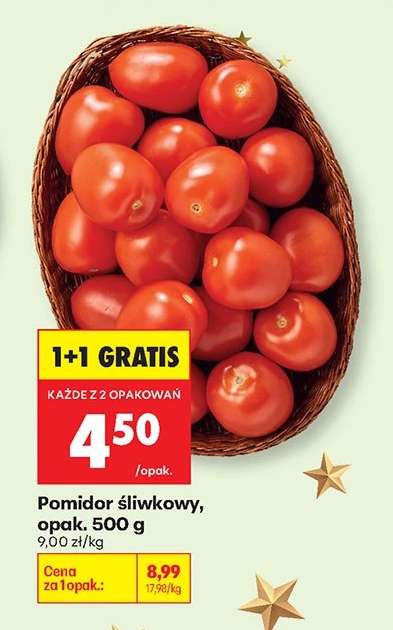 Pomidor śliwkowy opak . 500 g