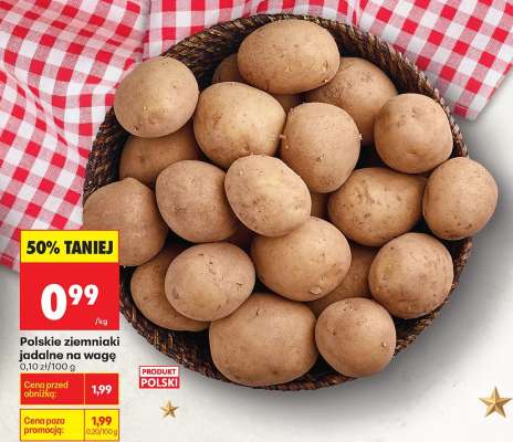 Polskie ziemniaki jadalne na wage