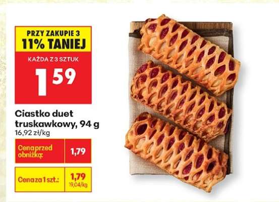 Ciastko duet truskawkowy 94 g