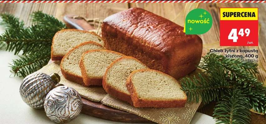 Chleb żytni z kapustą kiszoną, 400 g