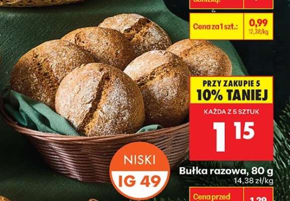 Bułka razowa 80 g