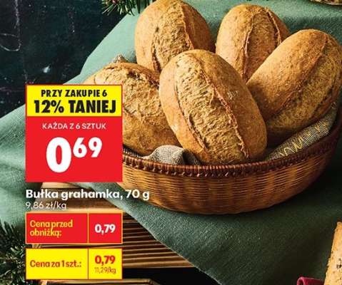 bułka grahamka
 70 g