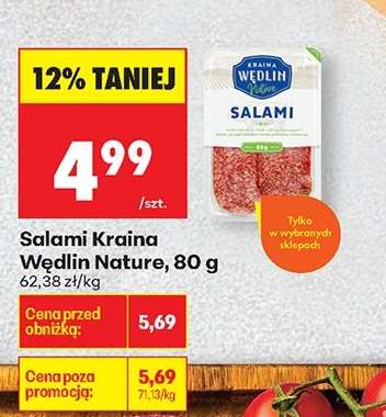 Salami Kraina Wędlin Nature, 80 g