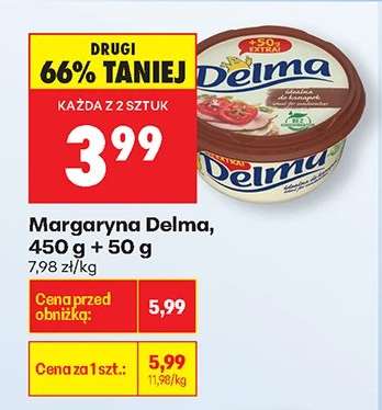 Margaryna Delma, 450 g + 50 g