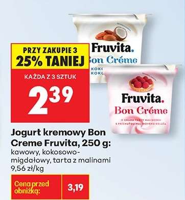 Jogurt kremowy Bon Creme Fruvita, 250 g